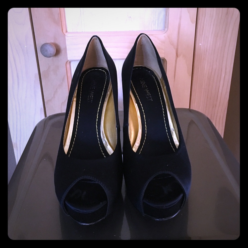 Nine West satin heels